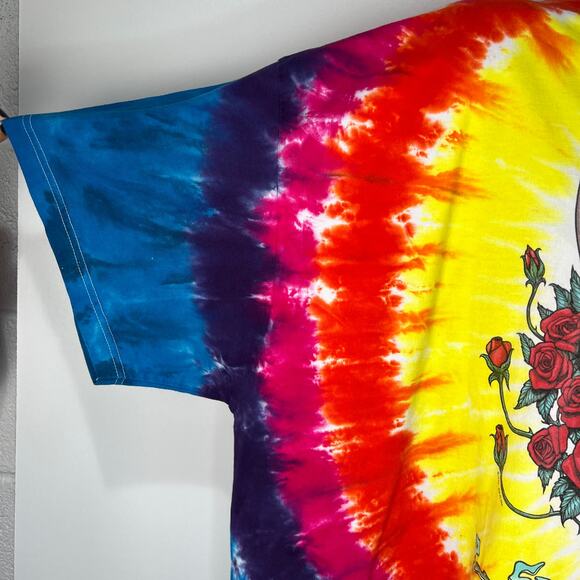 Vintage Grateful Dead Space Your Face Graphic Tie Dye Shirt Liquid Blue 1992 - Picture 6 of 11
